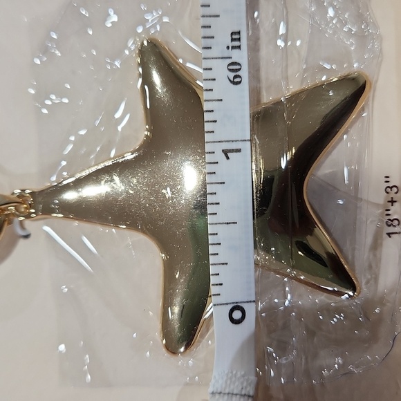 💛🔹️Camila Coelho🔹️beautiful Viral SHINY STAR medallion pendant 18" Necklace - Picture 9 of 9